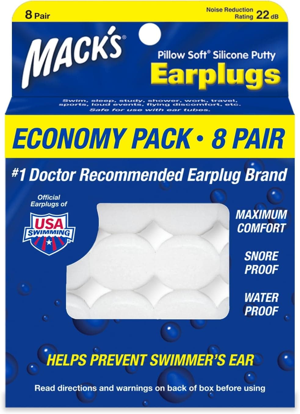 Mack's Pillow Soft Silicone Earplugs